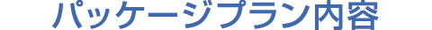 パッケージプラン内容